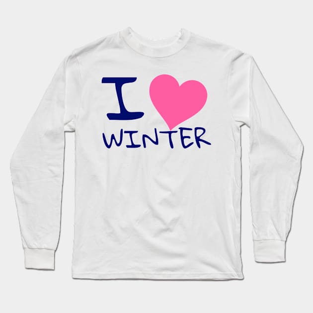 I love winter Long Sleeve T-Shirt by WakaZ